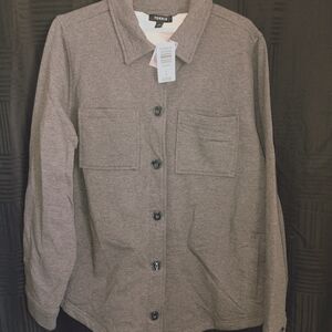Torrid Gray Button Down Shirt
